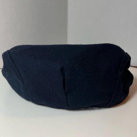 Vintage 1980’s Pendleton Navy Blue Newsboy Cap with Snap Down Brim - Picture 3 of 10